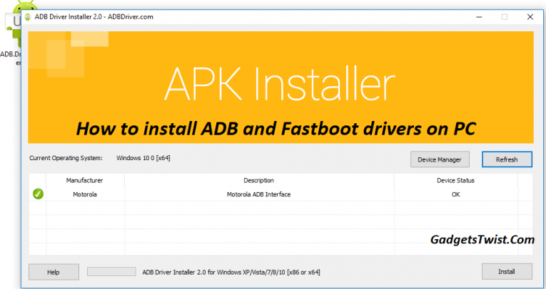 adb driver installer for windows 10