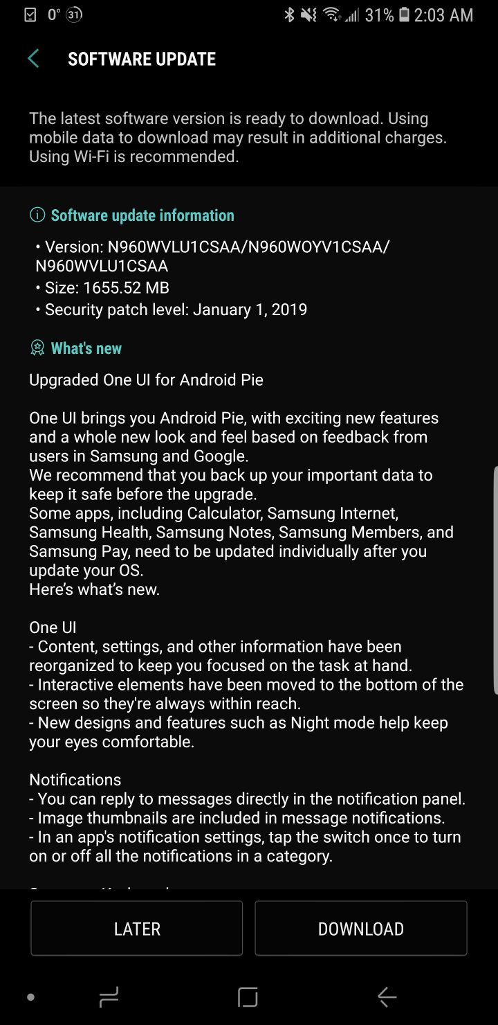 download pie message on android