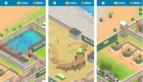 download idle army base mod apk