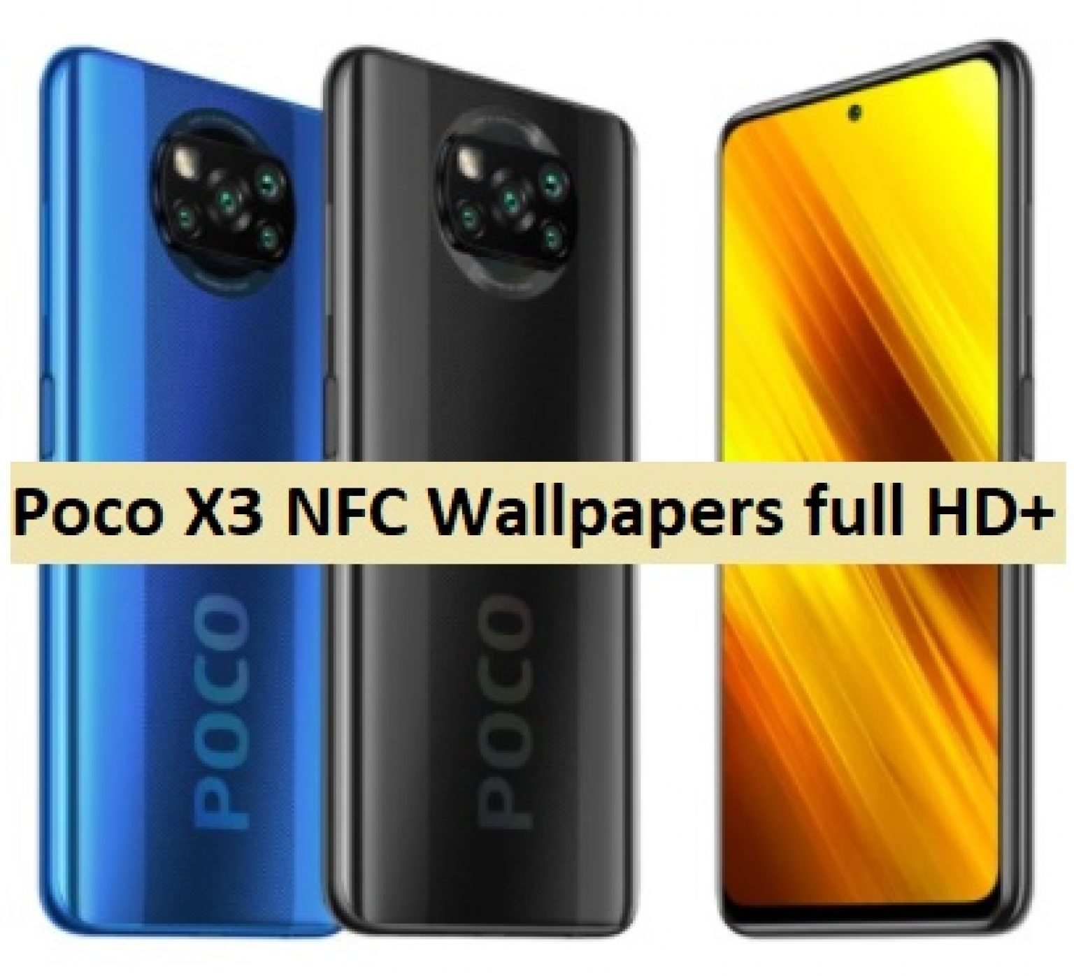 Download Poco X3 stock Wallpapers in High resolution [Full HD+